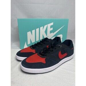 Nike Alleyoop Sneakers Men’s 10.5 Black White Red CJ0882-006 NIB New With Box